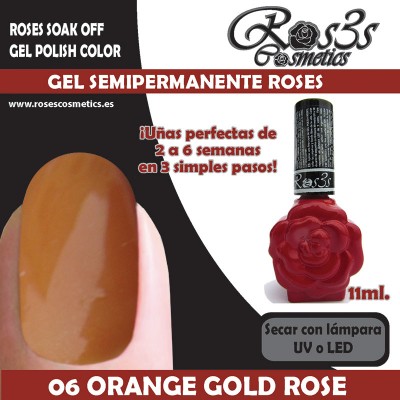 06-Orange Gold Rose