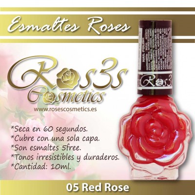 Esmalte Ros3s (10ml) 05 Red Rose