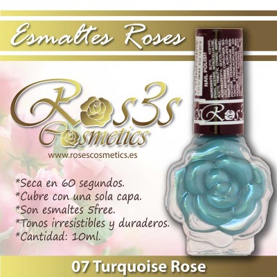 Esmalte Ros3s (10ml) 07 Turquoise Rose