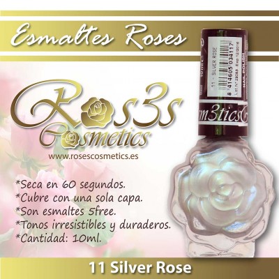 Esmalte Ros3s (10ml) 11 Silver Rose