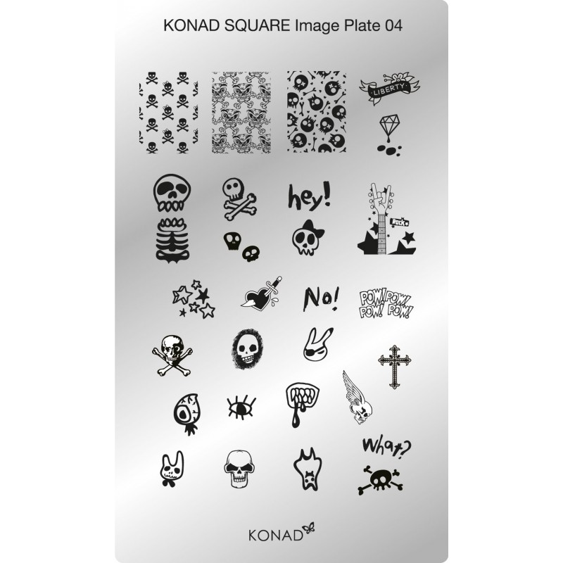Placa Rectangular C04 Konad